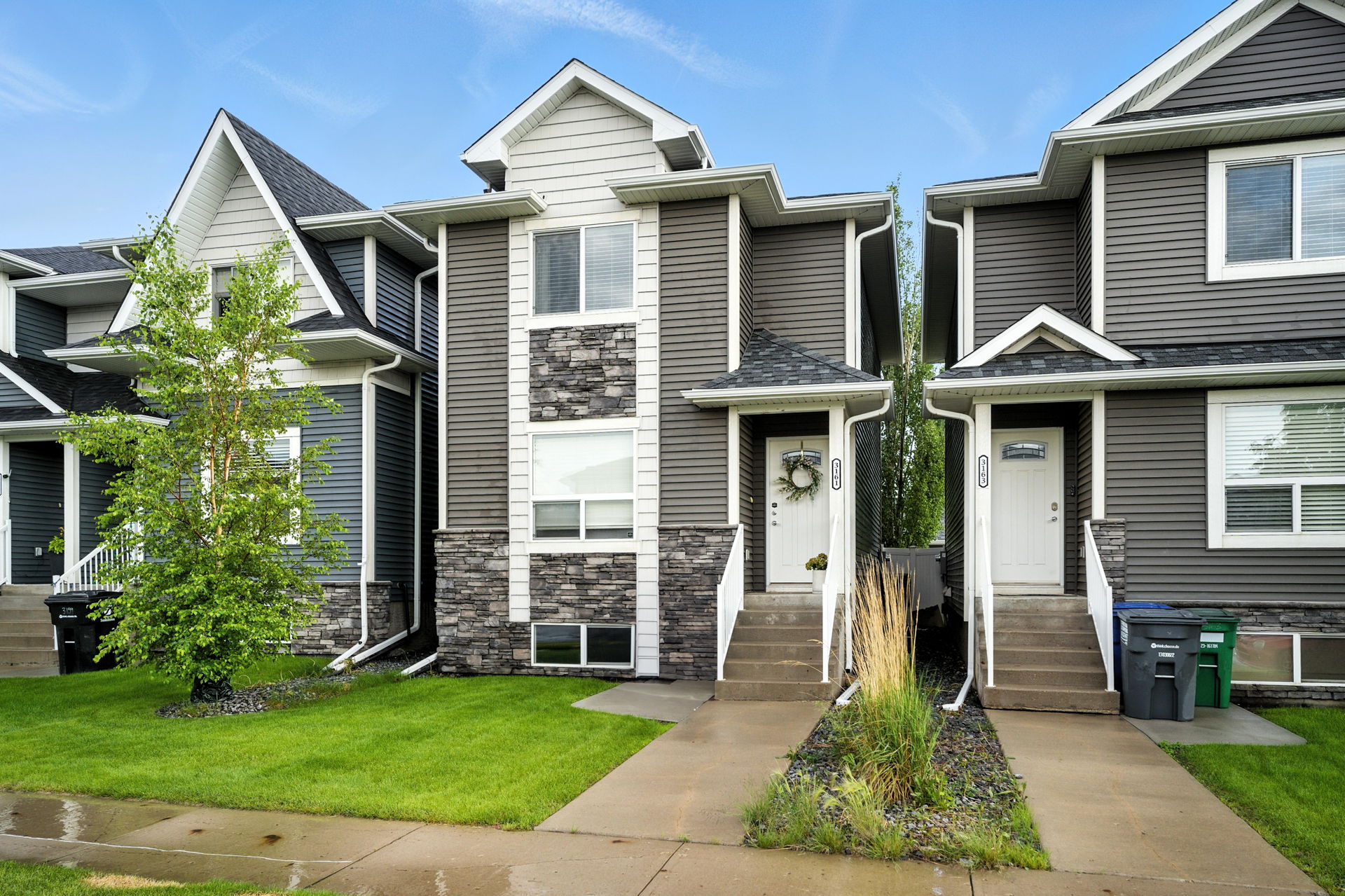 3161 McClockin Road front view of the new home in the very walkable Hampton Village